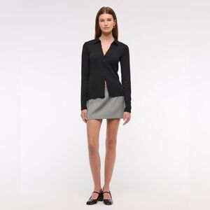 NWT Abercrombie & Fitch The A&F Scarlett Mid Rise Mini Skort sz S